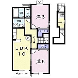 アーバイン,ストリーム 2LDKの間取図画像