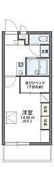 レオパレスFriends2 1Kの間取図画像