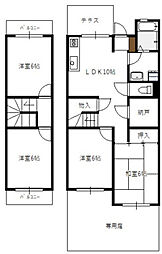 上河内タウンハウス 1階4SLDKの間取り
