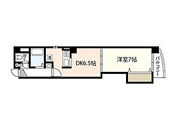 STAYーIN・NOSE 2階1DKの間取り