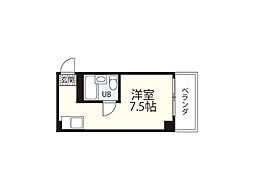 田川ビル ワンルームの間取図画像