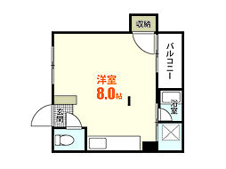 レジデンスコンフォート ワンルームの間取図画像