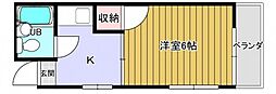 ホワイトハイム 1Kの間取図画像