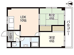 ＷＥＬＦＡＲＥ　ＦＵＪＩＯＫＡ 1階2LDKの間取り