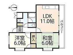 間取図画像 2LDK
