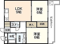 間取図画像 2LDK