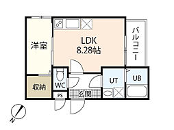 間取図画像 1LDK