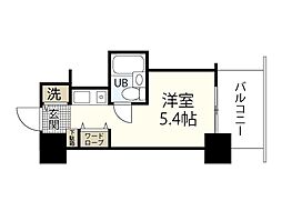 朝日プラザアムネット天満町 ワンルームの間取図画像