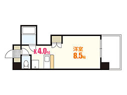 GYビル ワンルームの間取図画像