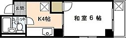 平成ビル 2階1Kの間取り