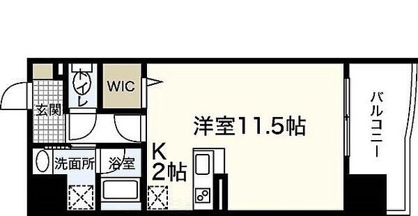 広島県広島市中区宝町(賃貸マンション1R・14階・34.42㎡)の写真 その2