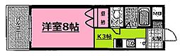 沖増大手町ビル 3階1Kの間取り
