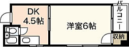 ハイムイトウ 3階1DKの間取り