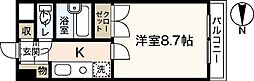 3ｒｄ　ＩＫＥＭＯＴＯ 2階1Kの間取り