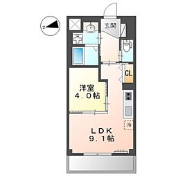 タイニーヴィラ 1階1LDKの間取り