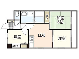 ライオンズマンション舟入中町 8階3LDKの間取り