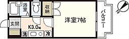 アーバン田部II 1階1Kの間取り