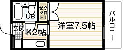 間取図画像 1K