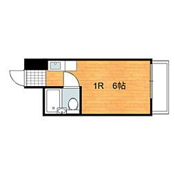 メゾン舟入 ワンルームの間取図画像