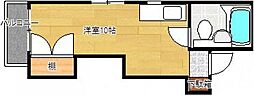 和秀ビル ワンルームの間取図画像