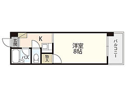 リマーカーブル己斐 1DKの間取図画像