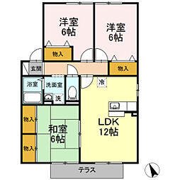 フォルテ・FB 3LDKの間取図画像