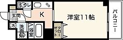 リバーハイツ 1Kの間取図画像