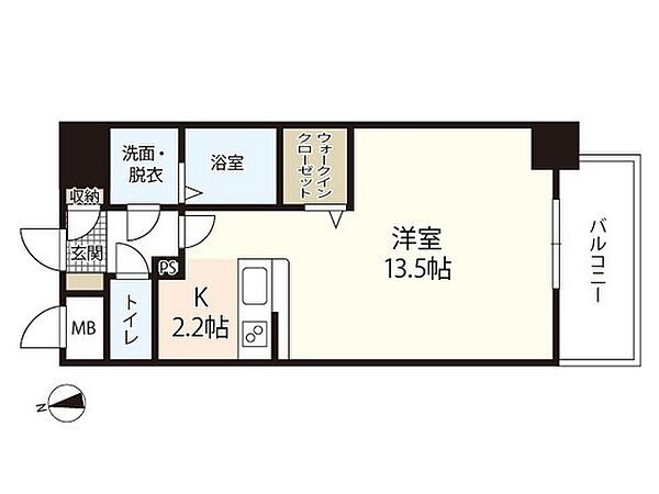 広島県広島市中区小町(賃貸マンション1R・3階・39.60㎡)の写真 その2