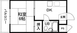 間取図画像 1DK