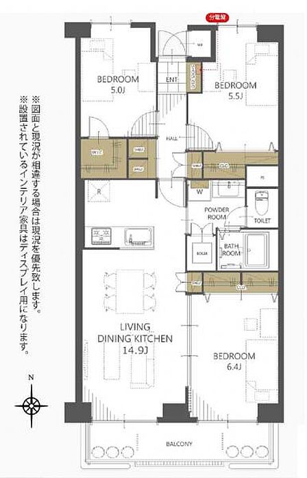 オートロックや防犯カメラなど、防犯性能が高められています