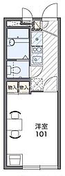 レオパレスプロスペリテ 1Kの間取図画像