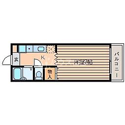 ハイツプロスパー 1Kの間取図画像