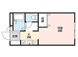 ステージアA・T 1Kの間取図画像