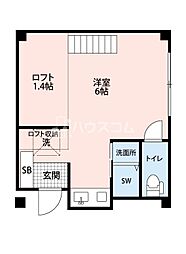CASABIENNeyagawa ワンルームの間取図画像