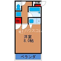 シャンブル2 ワンルームの間取図画像