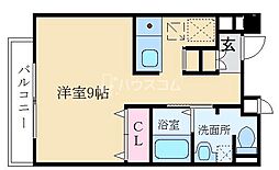 Sanpica・A ワンルームの間取図画像