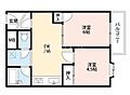 マンションウエストプラザ4階6.6万円