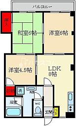 マンションTowa 3LDKの間取図画像