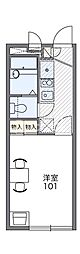 レオパレスグレイス4 1Kの間取図画像