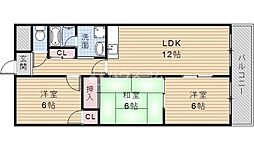 プラウクリエイト 3LDKの間取図画像