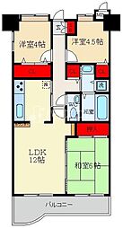 ふぁみーゆ寝屋川セントラルパークA棟 3LDKの間取図画像