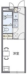 レオパレスインパル2 1Kの間取図画像