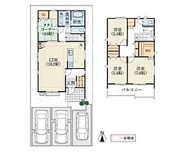牛川町みなみ　No.6 4LDKの間取り