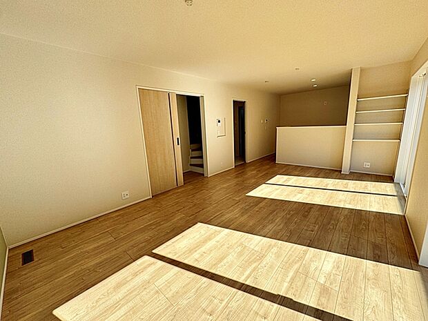 家族のコミュニケーションが増えるリビング階段。