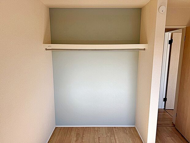 オープンタイプのクローゼットです、アイテムが見える収納でおしゃれに仕上げてお部屋のアクセントに 