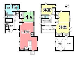 豊橋市飯村町字西山　戸建 3LDKの間取り