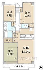 パストラルハイム豊橋壱番館 3LDKの間取図画像