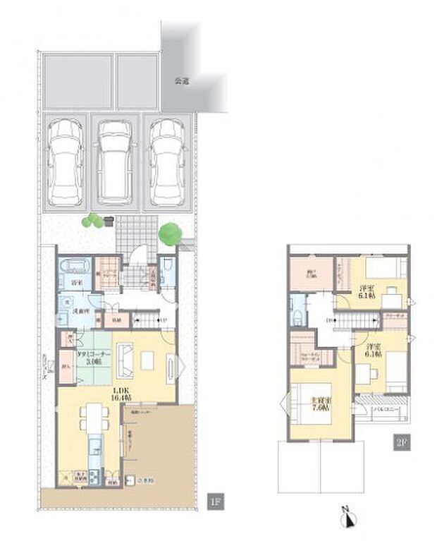 3SLDK+畳コーナー3帖