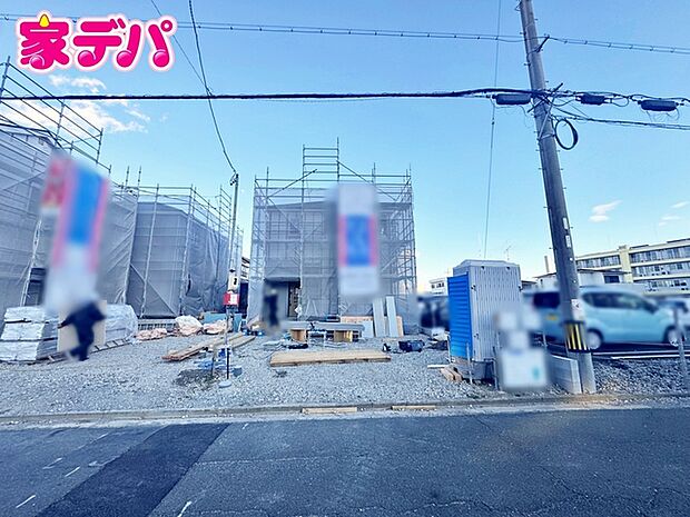 【新築分譲全3棟】ご成約キャンペーン実施中。詳細はスタッフまでお問合せ下さい。(左手前)