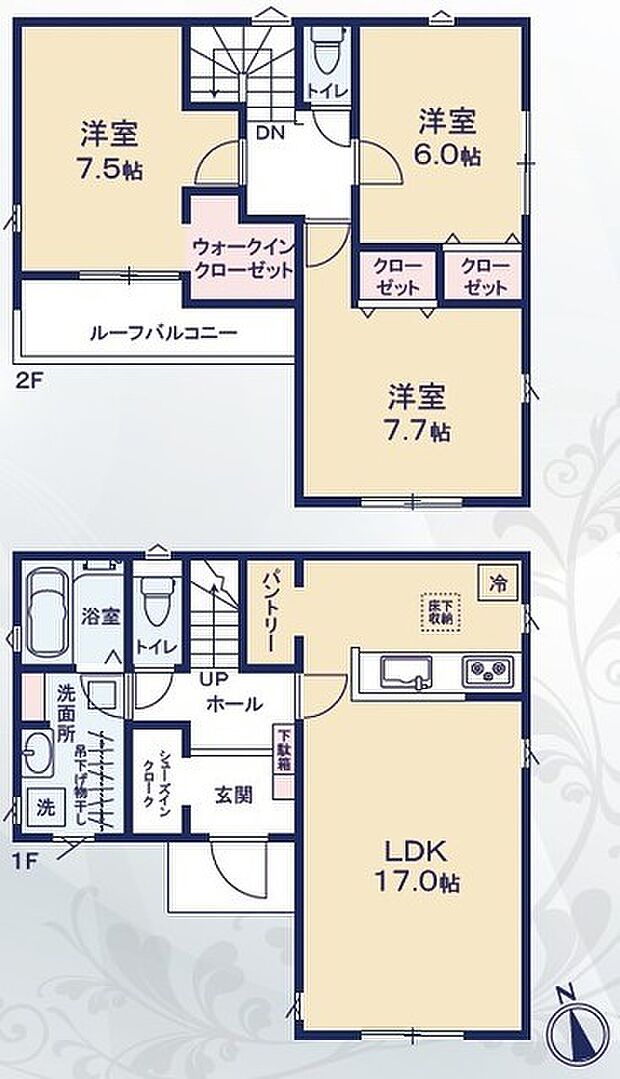 3LDK※図面と現況に相違ある場合には現況優先とします。